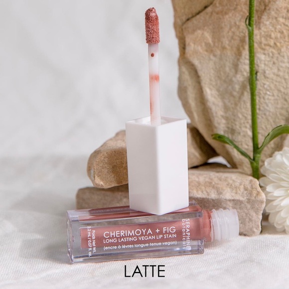 Seraphine Botanicals Cherimoya + Fig Long Lasting Vegan Lip Stain in Latte - Picture 5 of 11